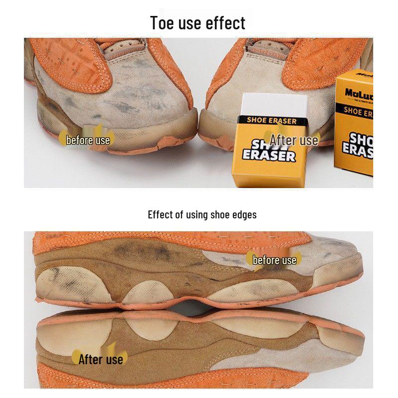 Suede Sneaker Cleaning Eraser - Dry Clean White Shoes and Decontaminate Sneakers