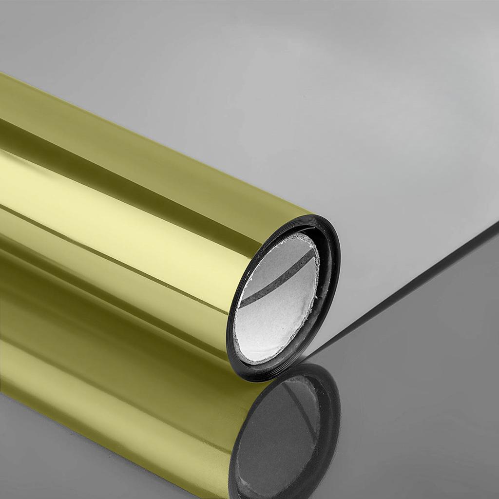 Atspindinti langų plėvelė, vienpusė sidabrinė veidrodinė stiklo plėvelė, šilumą kontroliuojanti stiklo vinilo lipdukų plėvelė nuo UV spindulių, apsauganti nuo saulės, ritinėlis