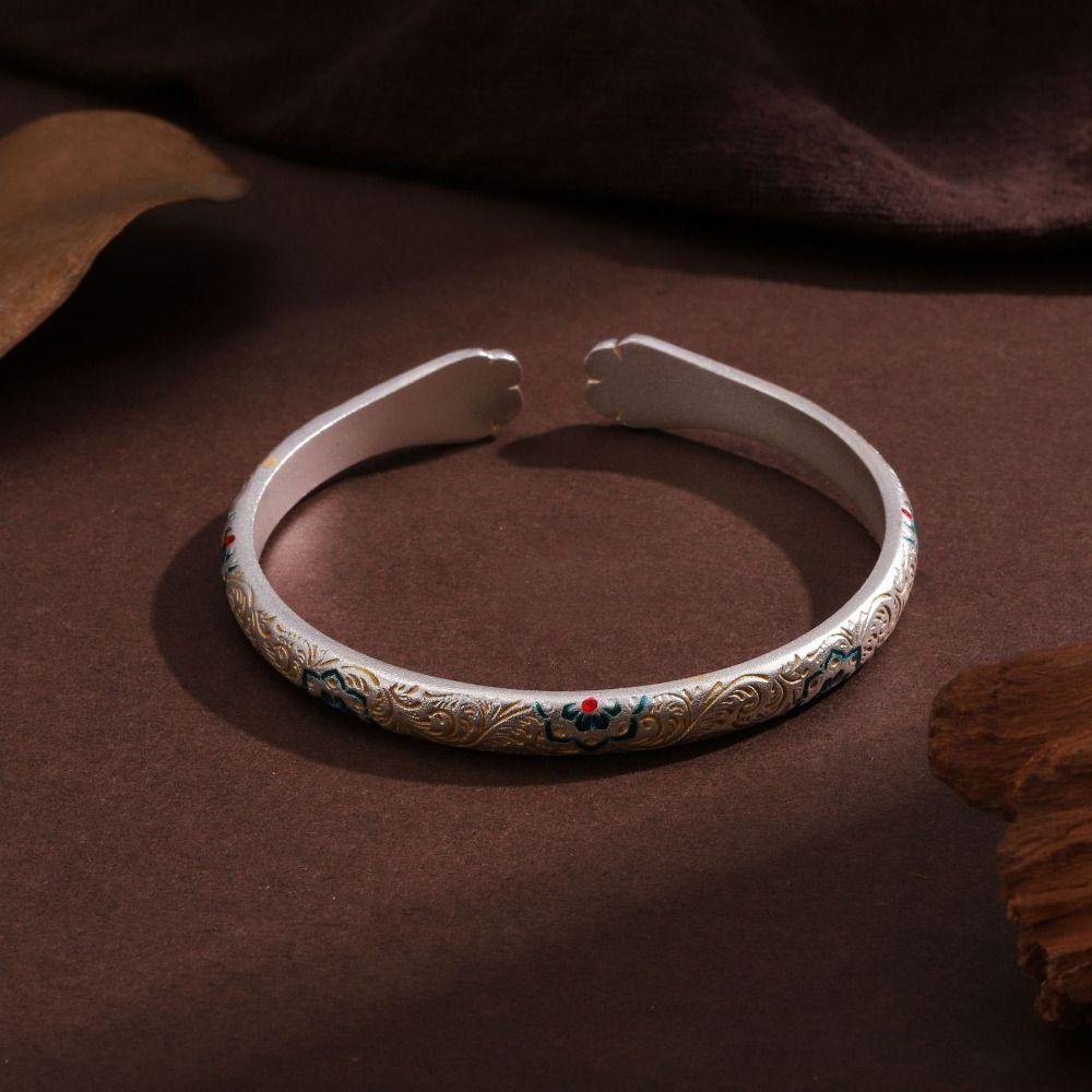 Traditional Chinese Style Opening Bracelet Cat Paw Women's Opening Bracelet  Jewelry Gifts