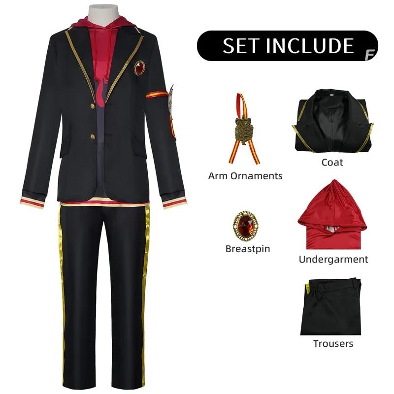 Twisted Wonderland Ace Trappola Cosplay Costume Deuce Adult Carnival Uniform Anime Trey Halloween Cater PartyCostume Women Game XS&Other