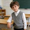 Gilet Maglione Scollo a V Stile Accademico per Bambini 2026 per Ragazzi e Ragazze, Maglia Leggera in Cotone Primavera/Autunno
