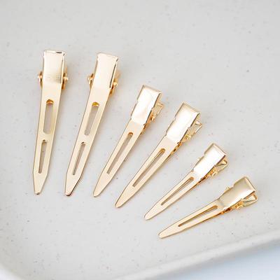 Goldene spitze Schnabelform Haarnadel Styling-Klammer