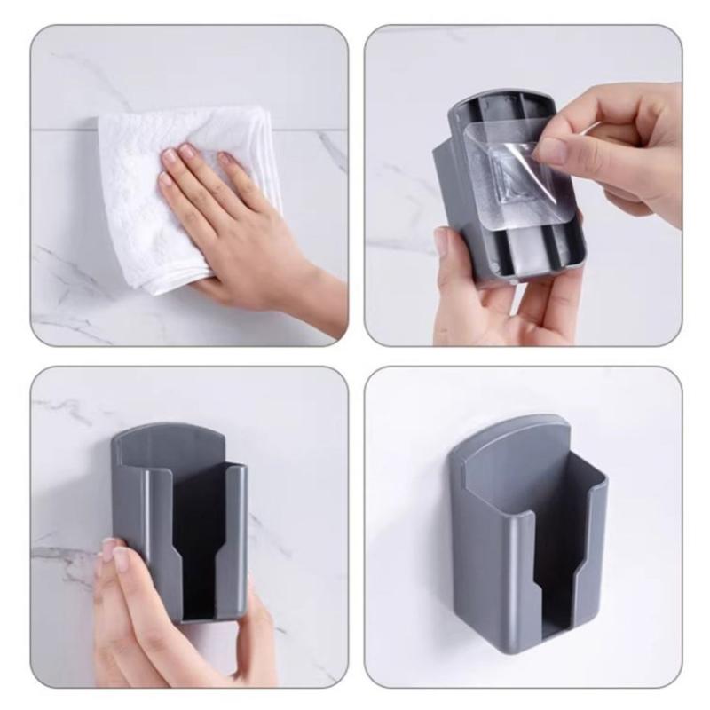 Universal Remote Controller Holder Phone Charging Bracket Air Conditioner Remote Controller Bracket Wall Shelf Mount Stand