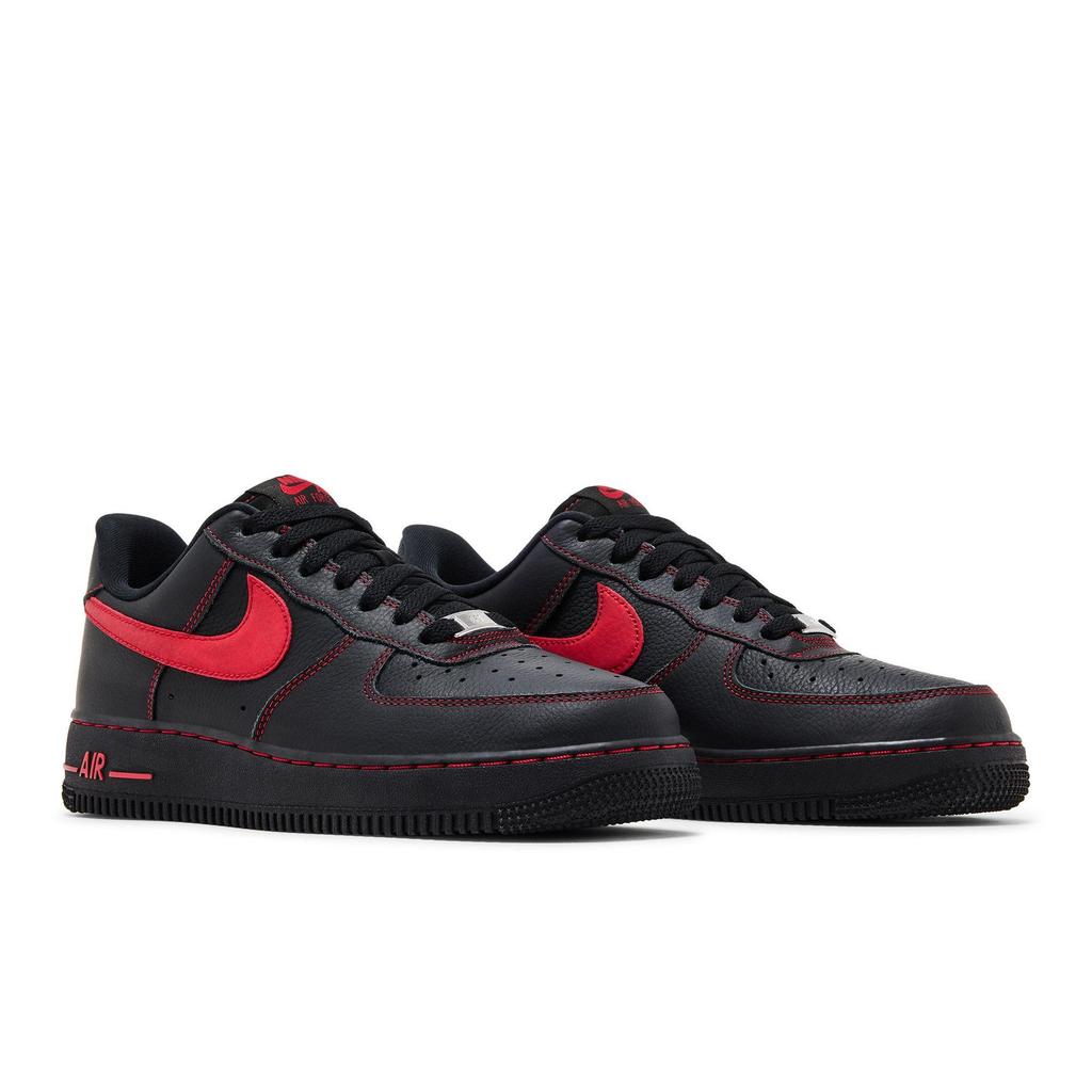 Nike Air Force 1 '07 LV8 'Bred' (Unisex) Black / University Red Skateboard Shoes HQ2037 005