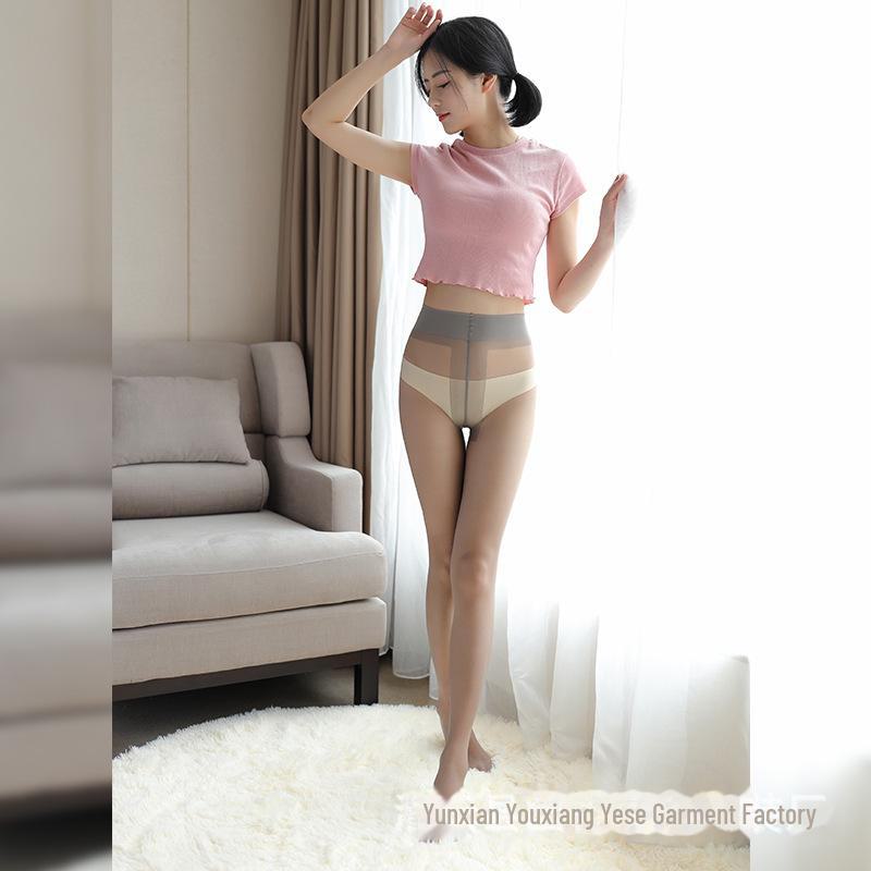 Lin Linting Aristocratic Ultra-Thin Natural Silky Pantyhose, 1D Invisible T-Crotch Anti-Hook Stockings