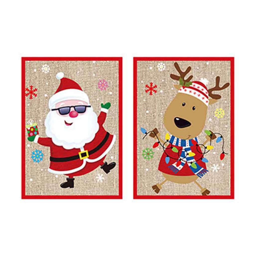 Merry Christmas Greeting Card with Music Set of 2 Vivid Sound Greeting Card for Children Birthday Party Blessing