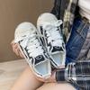 Little White Shoes Women'S Shoes New Open Smile Trend Casual Canvas Shoes Ins Trendy Versatile Student Board Shoes Sports