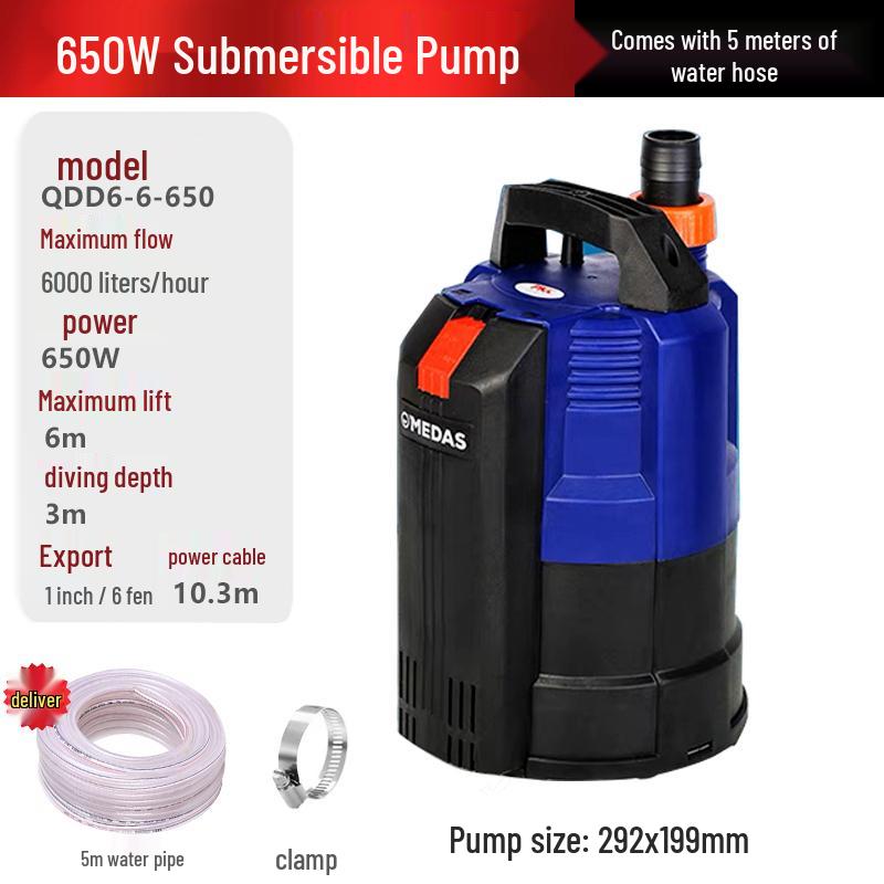 Automatic Low-Level Basement Sump Pump | Flood & Drainage Submersible Booster