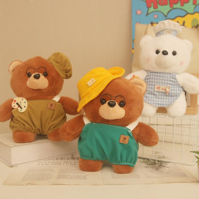 Literary William Bear Series Dolls Cute Clothing Teddy Bears Plush Toys Animals Give Friends Birthday Gifts