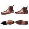 Business Chelsea Side Gore Chukka Leather Genuine Dress [Foxsense] Boots, Shoes, Boots, Business, Boots, Men's Boots, Shoes, Leather, Shoes, Formal,
