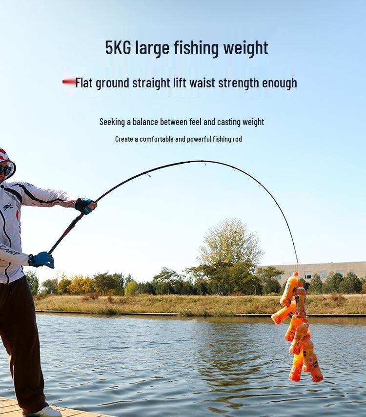 XH Lightweight Thunder Strong Heavy Black Bass Single Long-Cast Fishing Rod Set