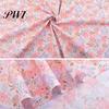 Patchwork Cloth 1 Set Beautiful Flower Printed Lightweight Elegant Eye-catching Fabric Sewing for Home Needlework