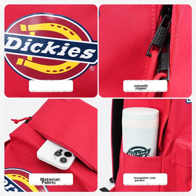 Dickies Backpack, Large Capacity, Travel Bag, Multiple Compartments, Laptop Bag, Khaki