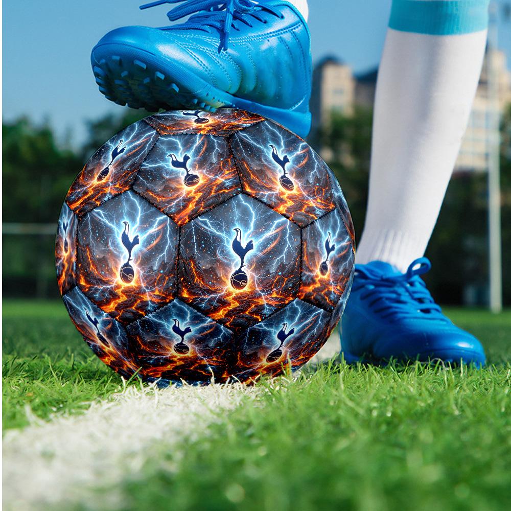 Tottenham Hotspur Theme soccer ball Size 5 Soccer Ball Soft Touch Professional Training Football for Outdoor Sports
