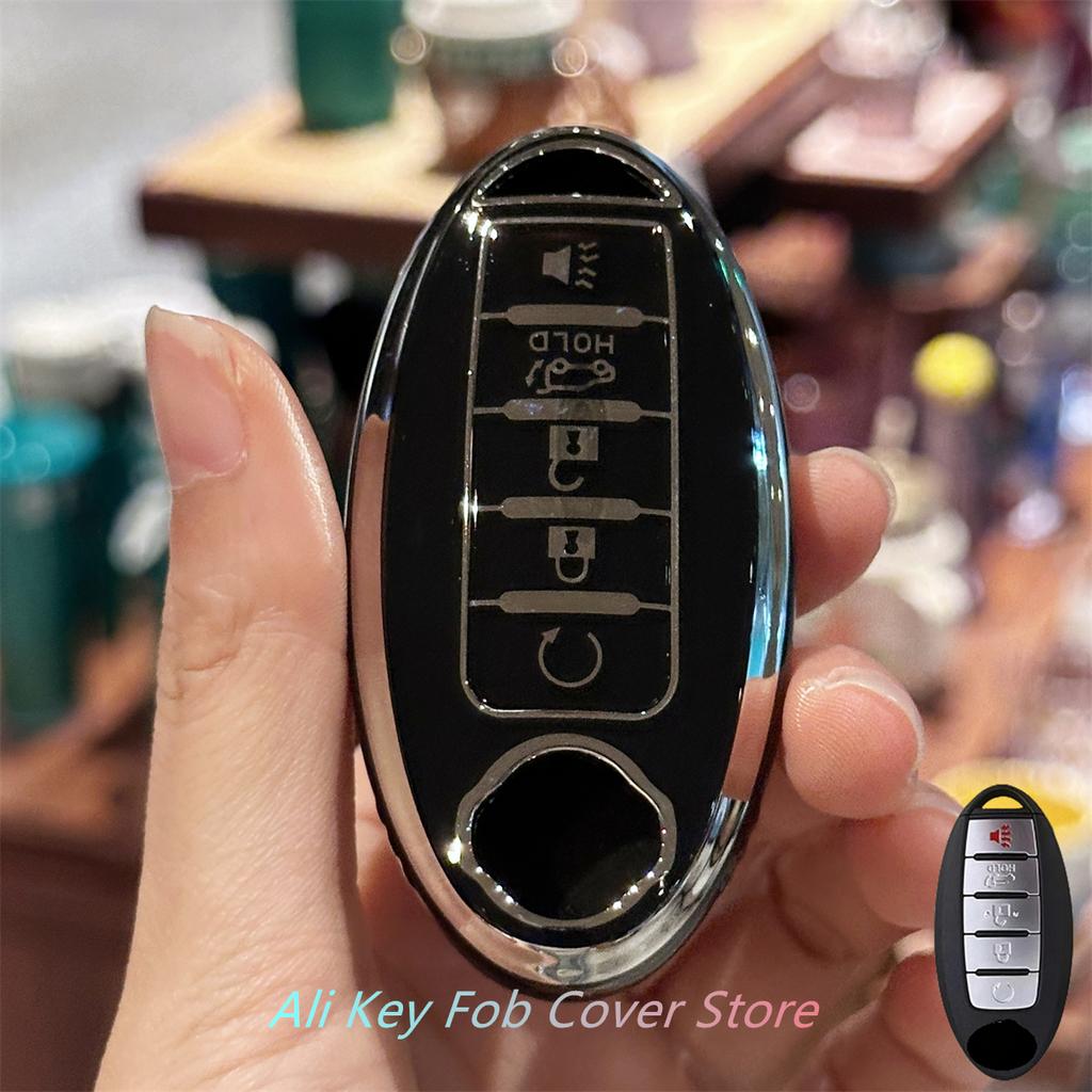 Key Fob Cover Keychain Lanyard for Nissan Altima Maxima Murano Rogue Sentra 370z Pathfinder Smart Control Key Protecto