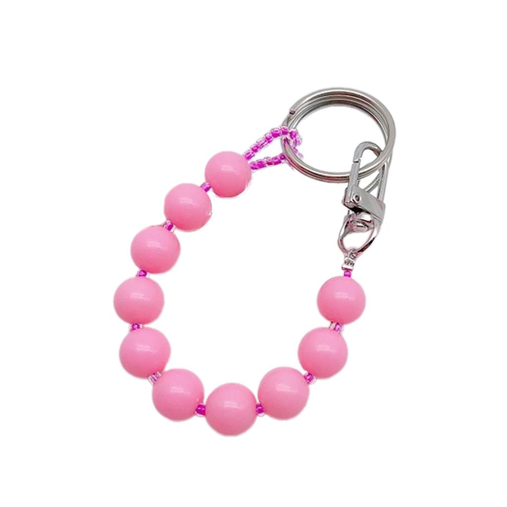 Bunter Perlen-Schlüsselanhänger Einzigartiger Handy-Charm Kette Blickfang Schlüsselanhänger Dekoration Taschenanhänger für verschiedene Anlässe