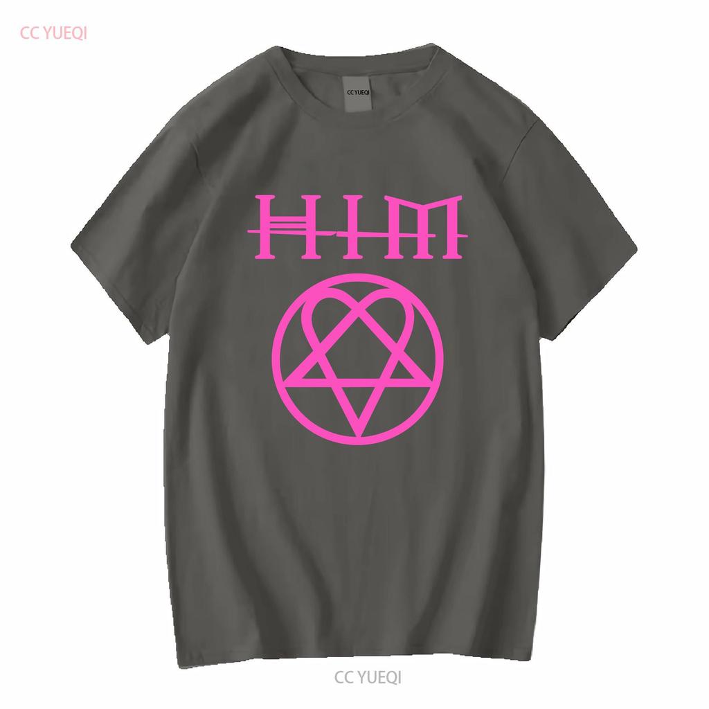HIM Heartagram His Infernal majesty Band T Shirt Mens L Goth Metal vintage Washed Casual designer clothes graphic Unisex