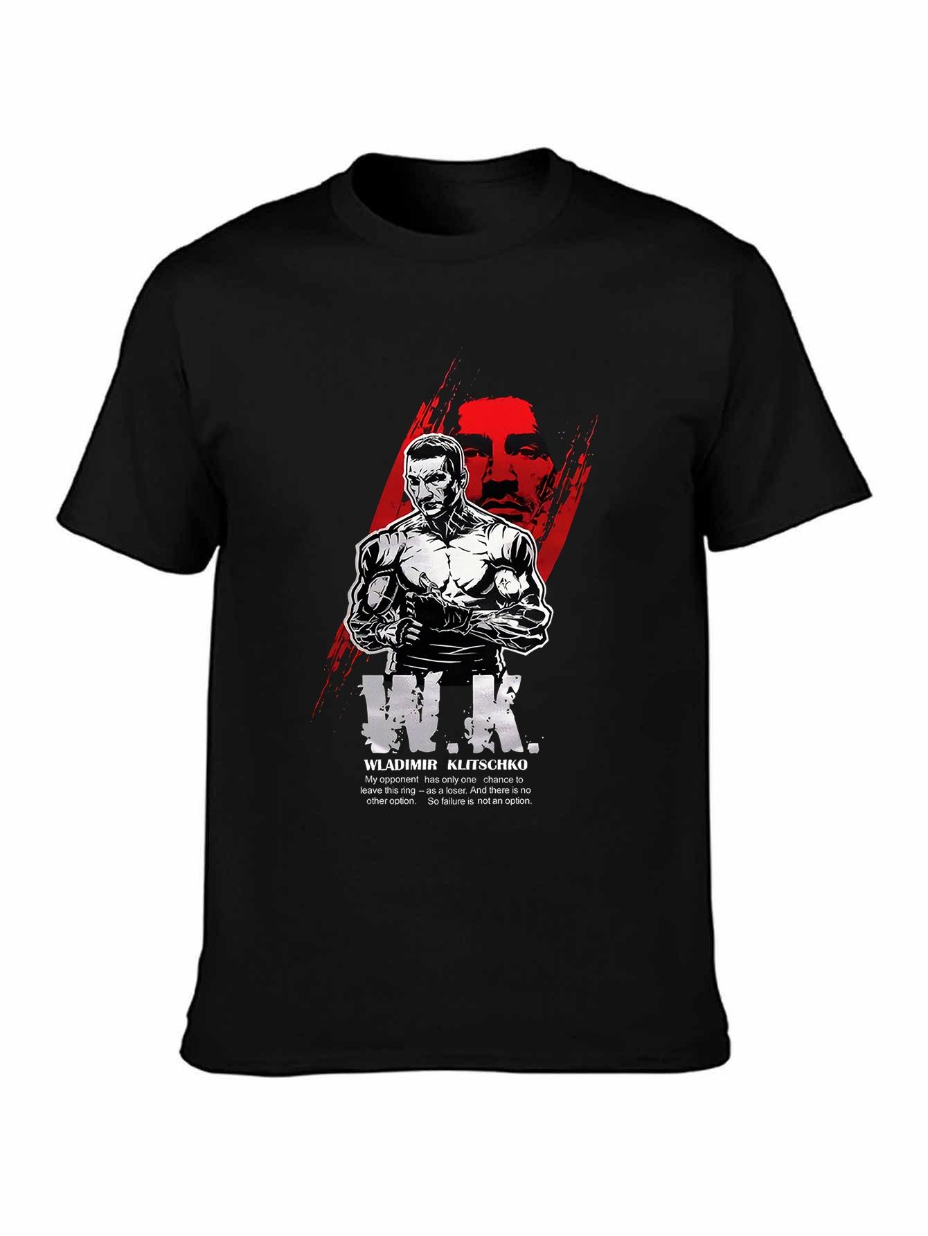 Born Lion Sport Wear Boxing Clothes Wladimir Klitschko Tshirt Limited - Men s Summer Cotton Graphic Tee S разноцветный