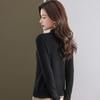Women's Warm Rabbit Blend Semi-High Collar Sweater