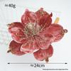 High-End Cross-Border Christmas Magnolia Sequin Fabric Flower Tree Decoration