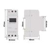 1pc Electronic Weekly 7 Days Programmable Digital Timer Switch Relay Control 220V 230V 10A Din Rail THC15A3