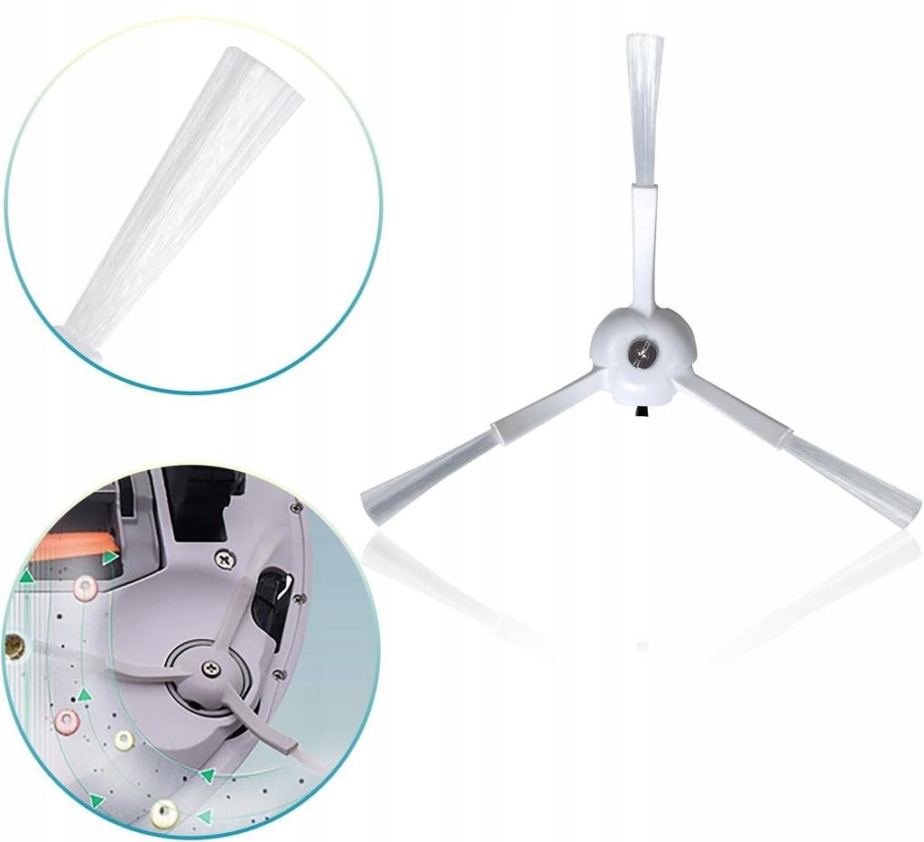Zestaw Do Roborock S8 S8 Max S8 Ultra Szczotki Mopy Białe