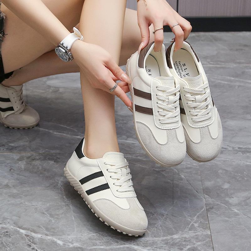 Dexun Shoes Women's 2025 New Summer Ocean Blue Soft Sole Comfortable Lace-up Versatile Niche Flat-bottomed Sports and Leisure Shoes