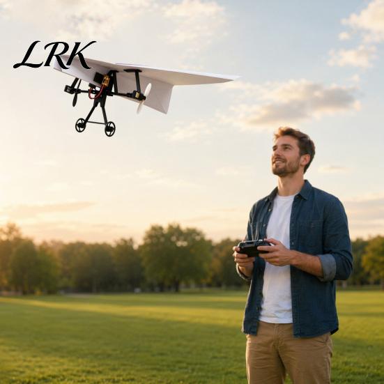 DIY Paper Airplane Power Module Remote Control Kit with Gyro Stabilizer, Electric RC Plane Beginner Aircraft Transmitter Dual Propellers, Launcher