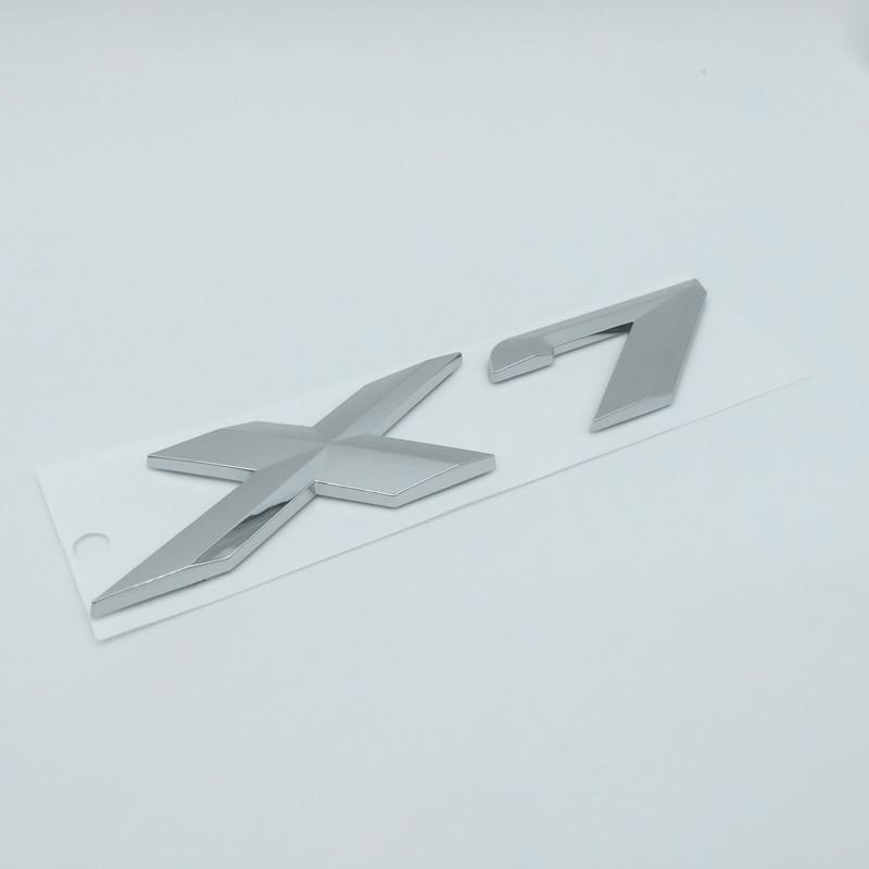 1pcs 3D ABS X1 X2 X3 X4 X5 X6 X7 GT Car Letter Rear Tailgate Trunk Decals Emblem Badge Sticker Decal Styling Auto Accessories