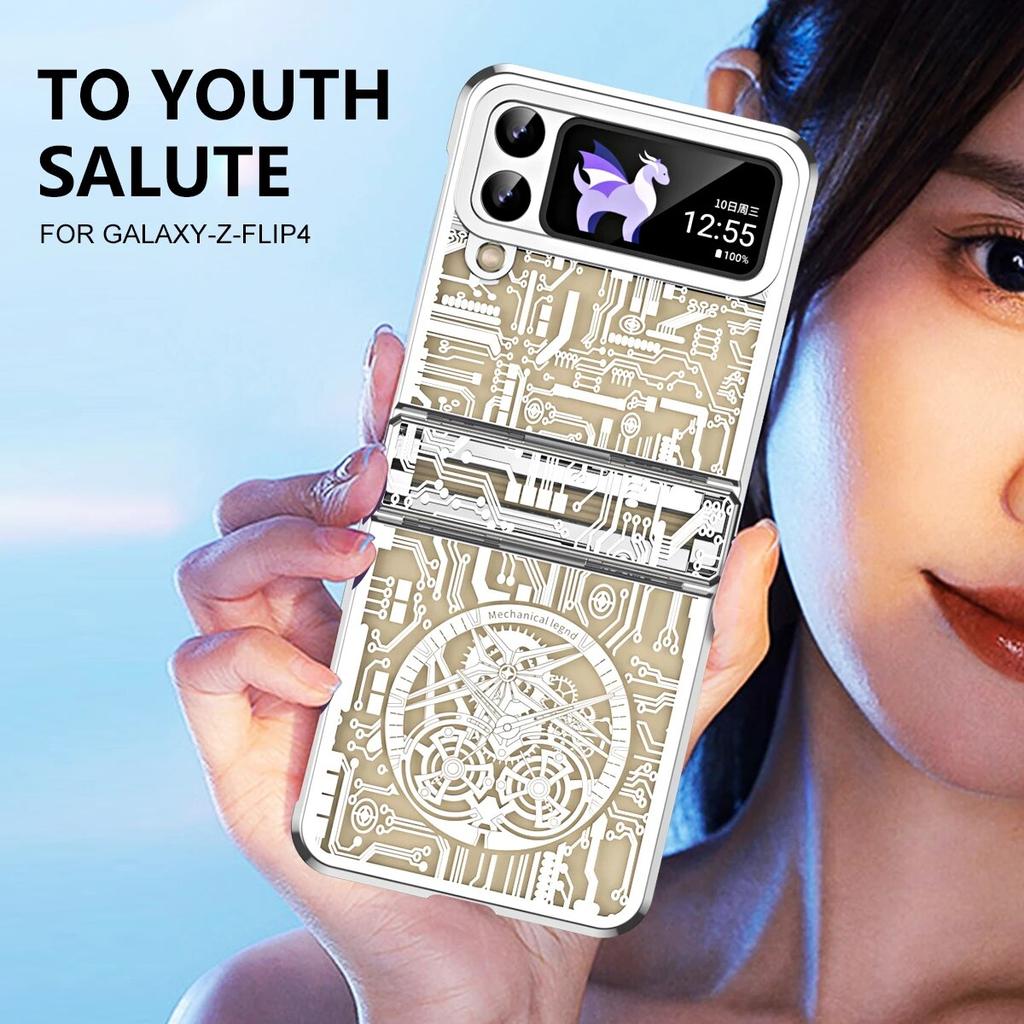 For Samsung Z Flip 4 Fashion Shockproof Funda Case for Samsung Galaxy Z Flip 4 5G Flip4 Zflip4 Fall Protection Phone Covers