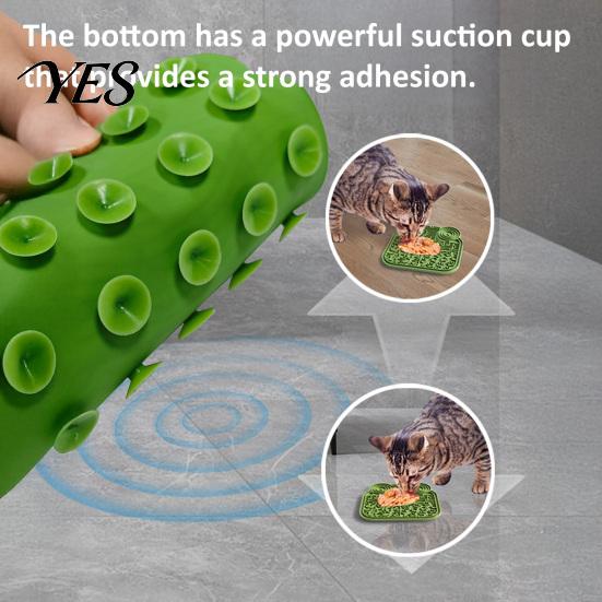Dog Lick Mat Pet Mat, Suction Cup Slow Feeder Multi-Texture Design, Eating Silicone Feeding for Cats And Dogs Thick Treat