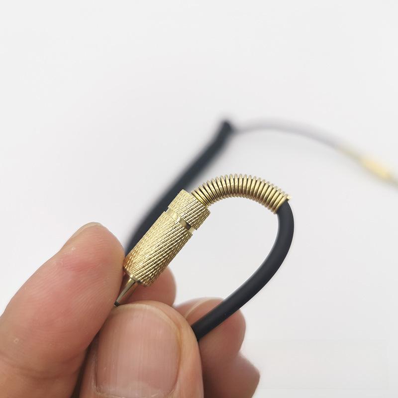 3.5mm Male To Male AUX Audio Cable, Headphone Adapter, Spring Extension, 3 Meters