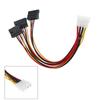 4pinový konektor Molex na 3 prodlužovací kabely Ata Sata Power Splitter