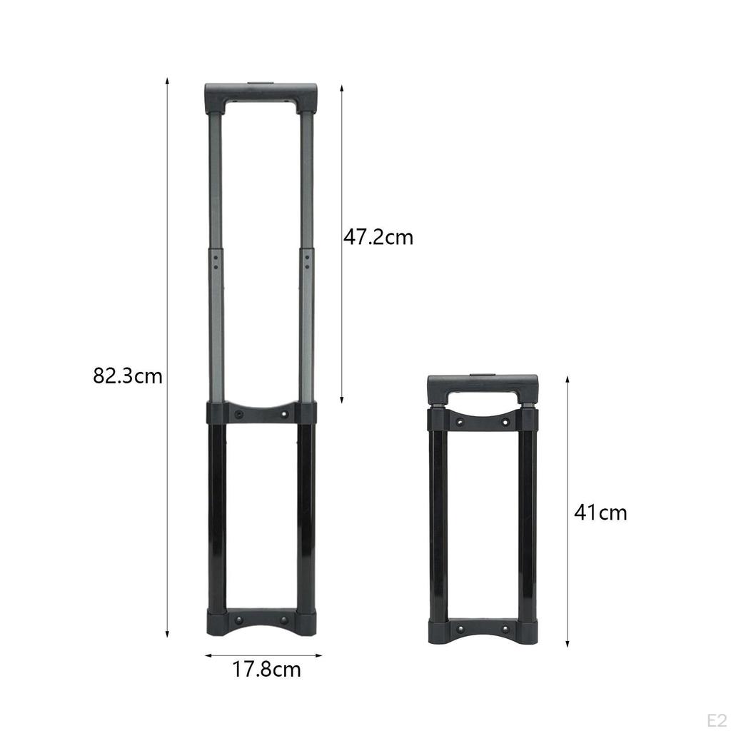 DIY Suitcase Telescopic Handle Spare Parts Stretchable Stylish Black Durable Traveling Accessories