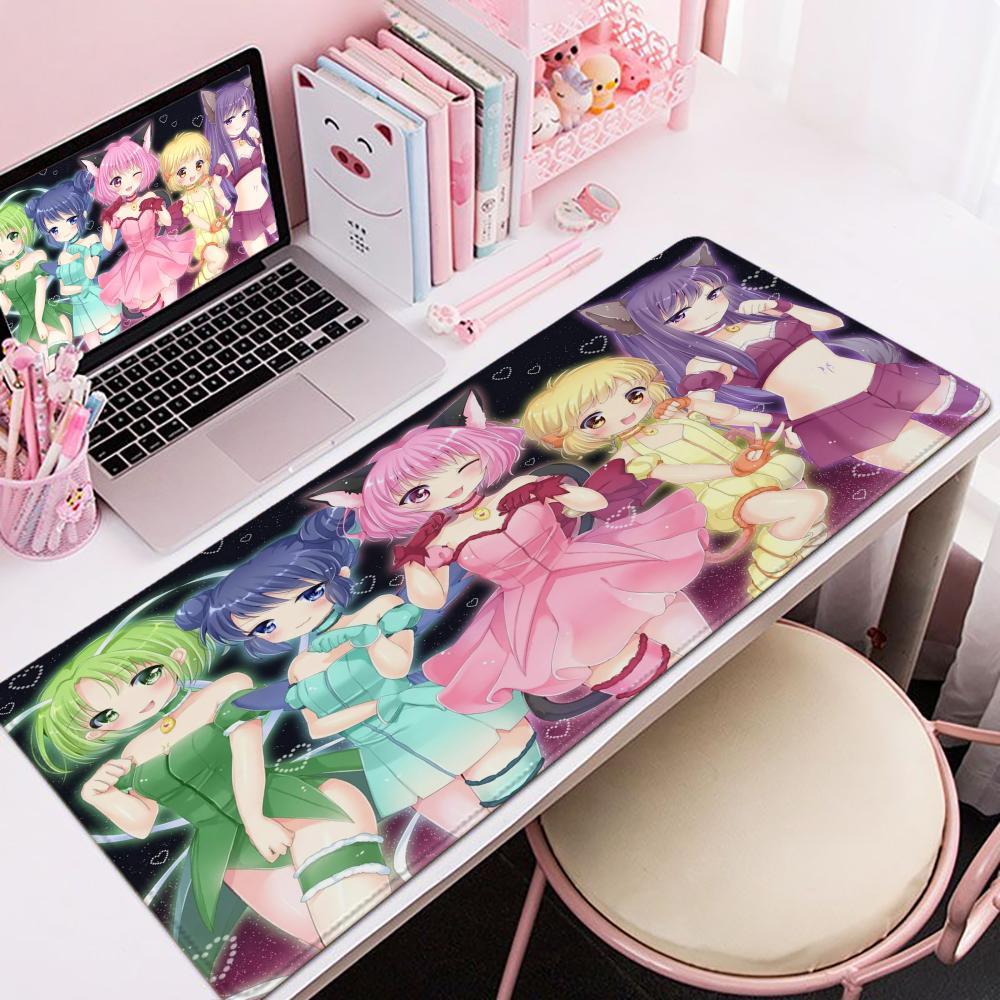 Tokyo Mew Mew Mouse Pad xCM Nonslip Gaming Mousepad Gamer ESports Mouse Mat Game Mechanical Keyboard XXL Desk Mat