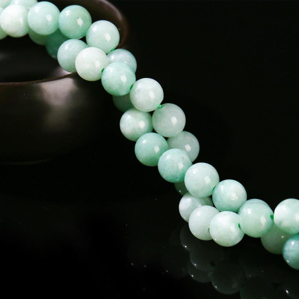 Myanmar Jade & Chalcedony Beads Bracelet DIY Jewelry Accessories