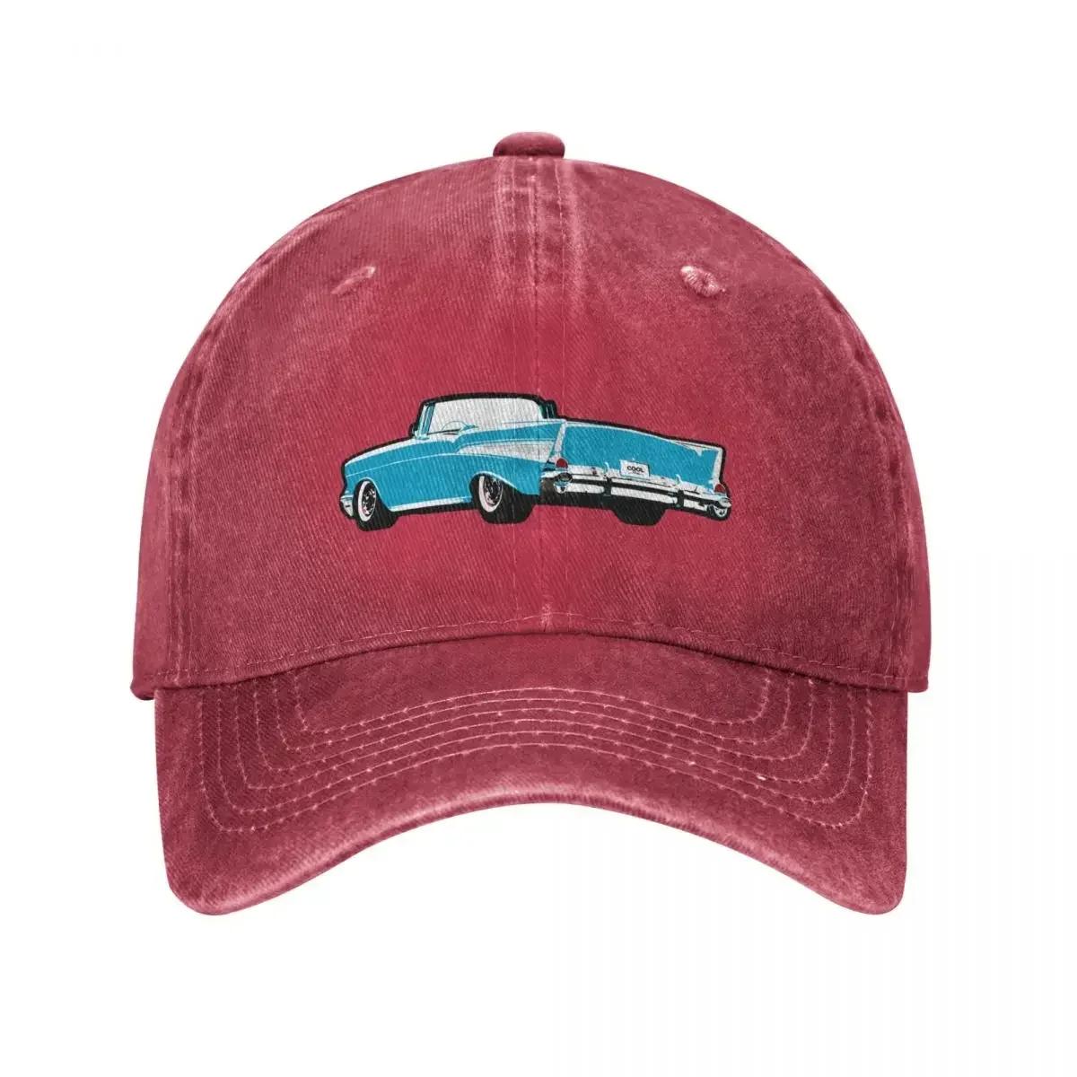 Blue 1957 CC Convertible Baseball Cap Sun Cap Custom Cap Women s Beach Men s