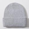 Custom Wool Beanie Hats for Women Luxury Warm Lambs Wool Knitted Winter Bennie for Business Travel Hand Drawn Logo