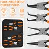 7 Inch Circlip Pliers,Retaining Ring Pliersfor Removing Installing Puller Locking Rings Shafts Needle Nose Pliers Remover Tool