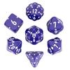 Cusdie Dado Quadrifoglio Portafortuna DND Dadi Lisci in Resina D4 D6 D8 D10 D% D12 D20 Set di Dadi Poliedrici Quadrifoglio per Giochi da Tavolo di Ruolo D&D