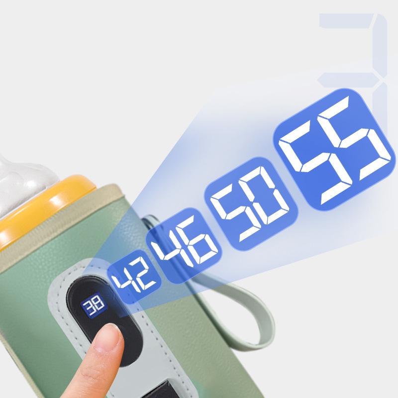 Milk Bottle Insulation Sleeve USB Universal Digital Display Constant Temperature Heating and Temperature Adjustment Milk Bottle Insulation Sleeve