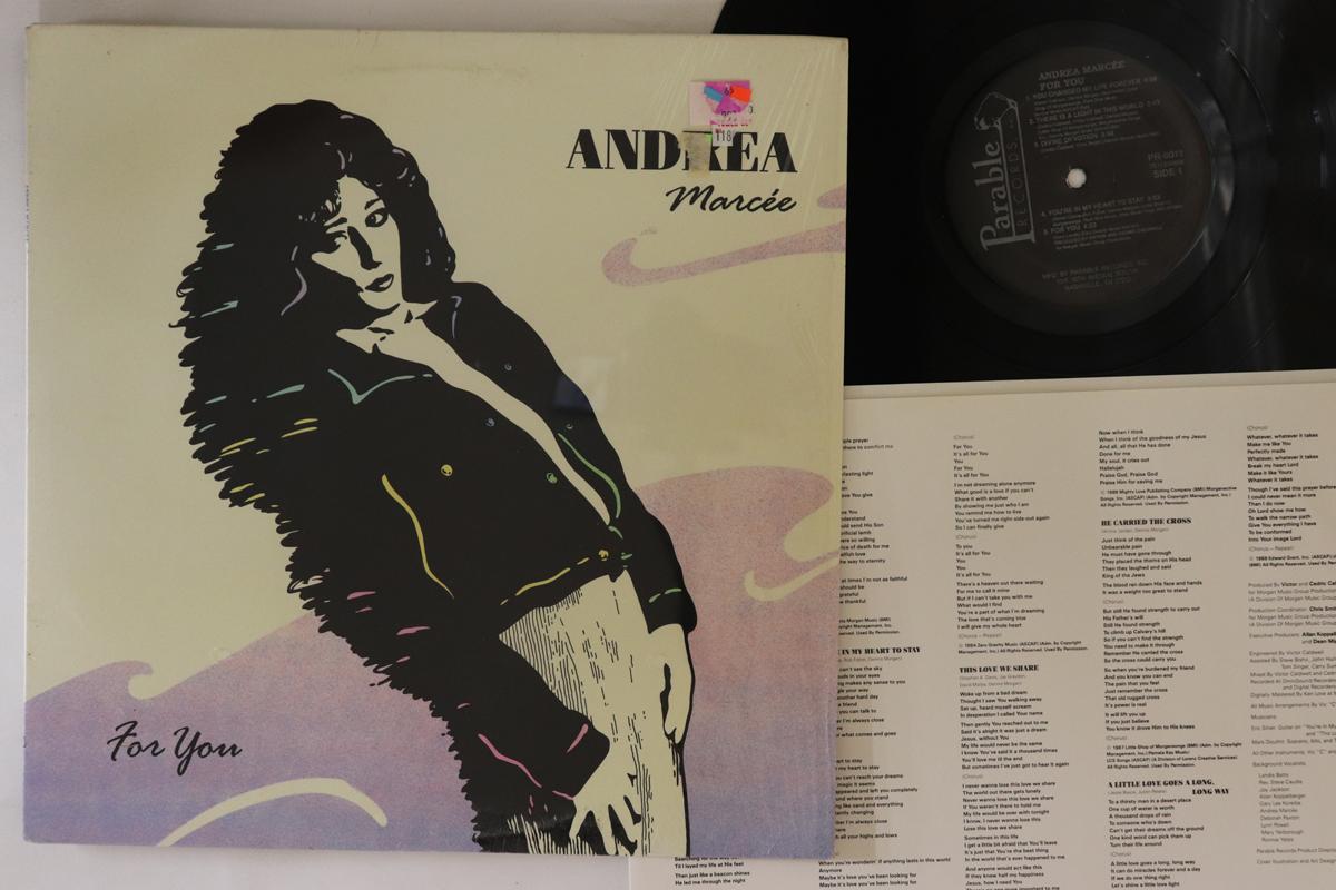 

LP Record ANDREA MARCEE For You PR8011 PARABLE 1989 US Rock Used