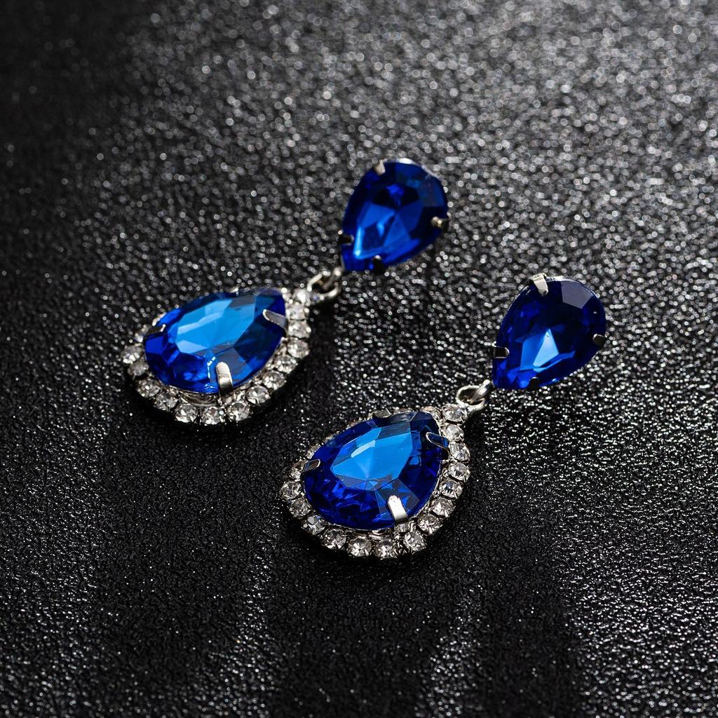 Fashionable Shiny Teardrop Women's Simple Everyday Earrings Jewelry