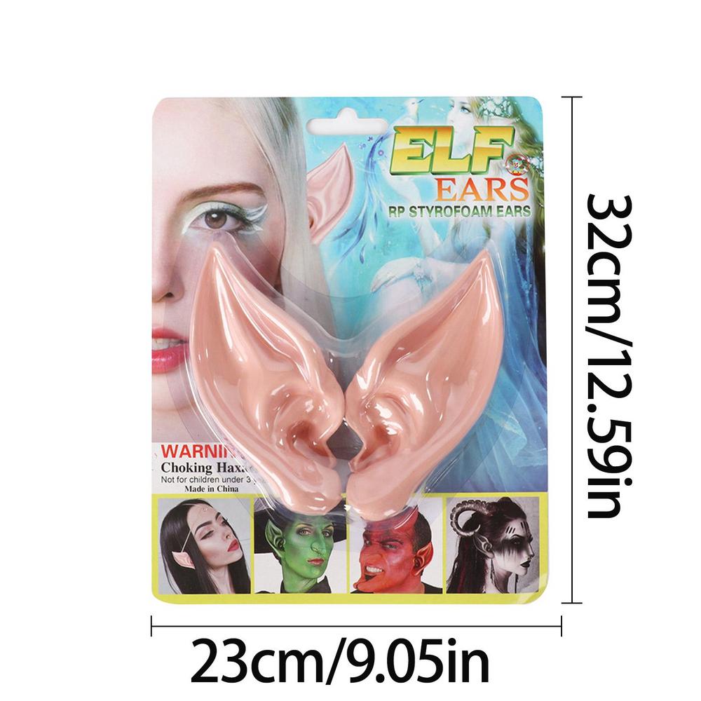 Latex Elf Ears Vampire Pixiel Fake Ears Halloween Elf Cos Props Pair of Costume Fake Ears Role Play Performance Props Party