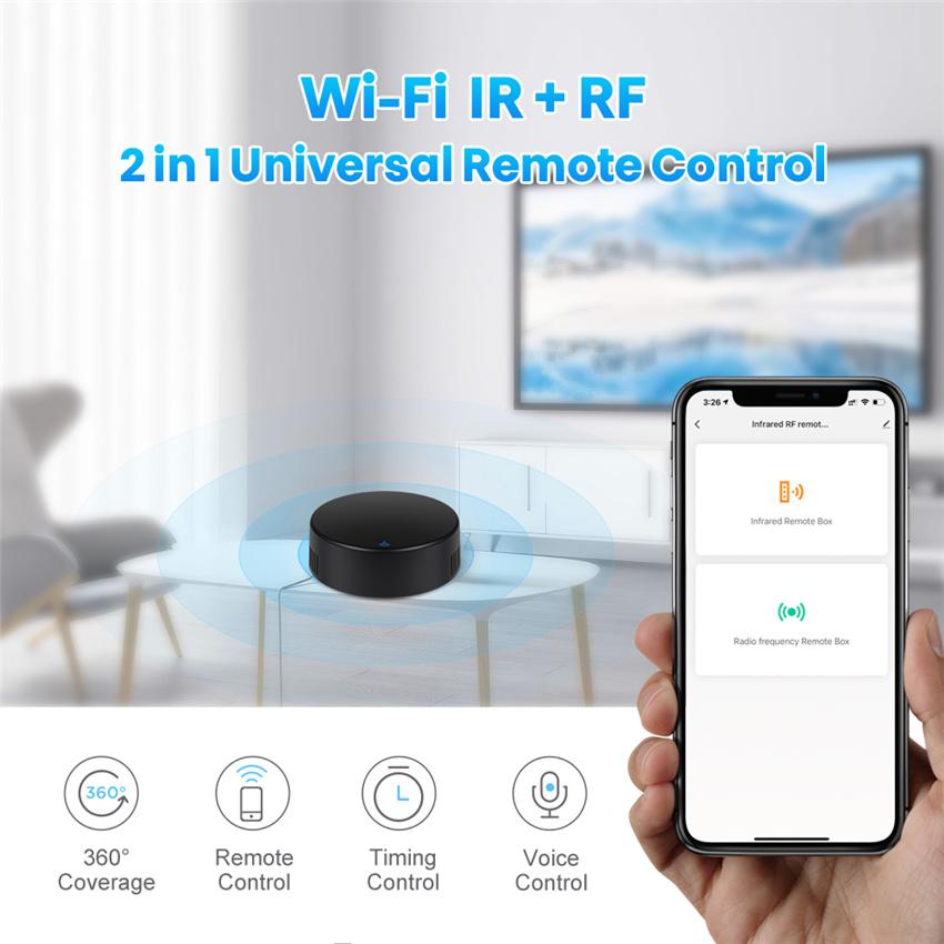Smart RF 433 IR Remote Control Tuya WiFi Smart Home Infrared Controller for Air Conditioner ALL TV LG Support Alexa Google Home