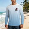 Men's Long Sleeve UPF50 Plus Sun Protection Shirt Lightweight Breathable Loose Fit Outdoor Casual T-Shirt for Summer Activities