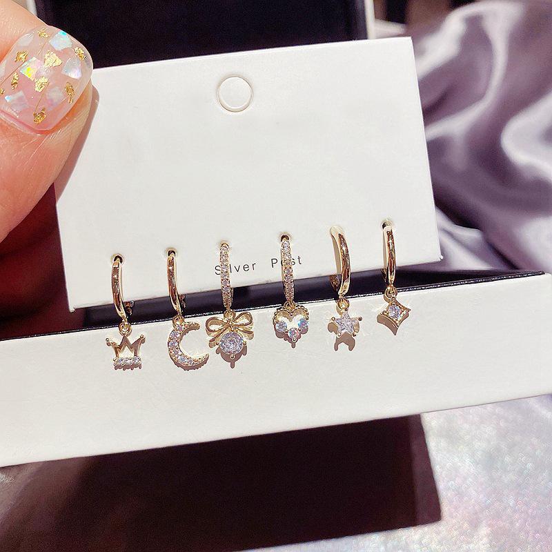 S925 Silver Exquisite European & American Style Diamond Earrings for Women - Luxurious & Fashionable, Versatile Ear Buckles
