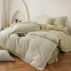 100% Cotton Brushed Bedding Set French Lace Embroidered Soft Breathable All Season Bed