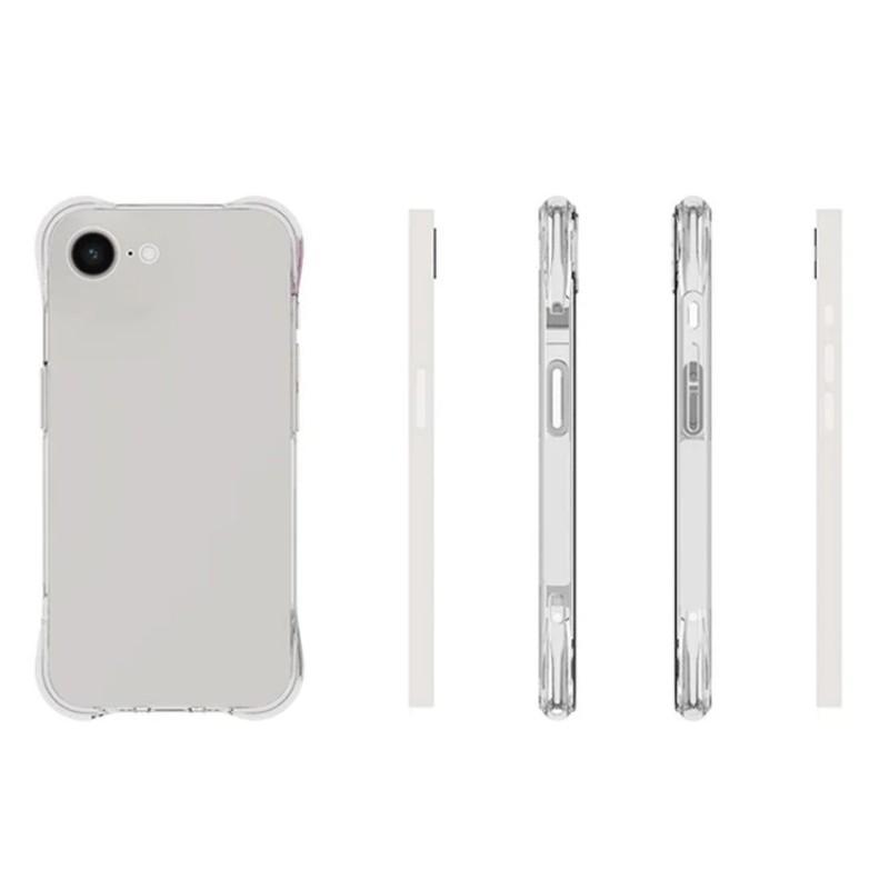 For iPhone 16e Clear TPU Case WANLONFENG TM Series 2.0mm Phone Back Cover