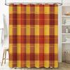Classic Plaid Shower Curtain Waterproof Bathroom Decor 3D Printed Bath Mats Set With Non-Slip Backing For Living Room Or Bedroom